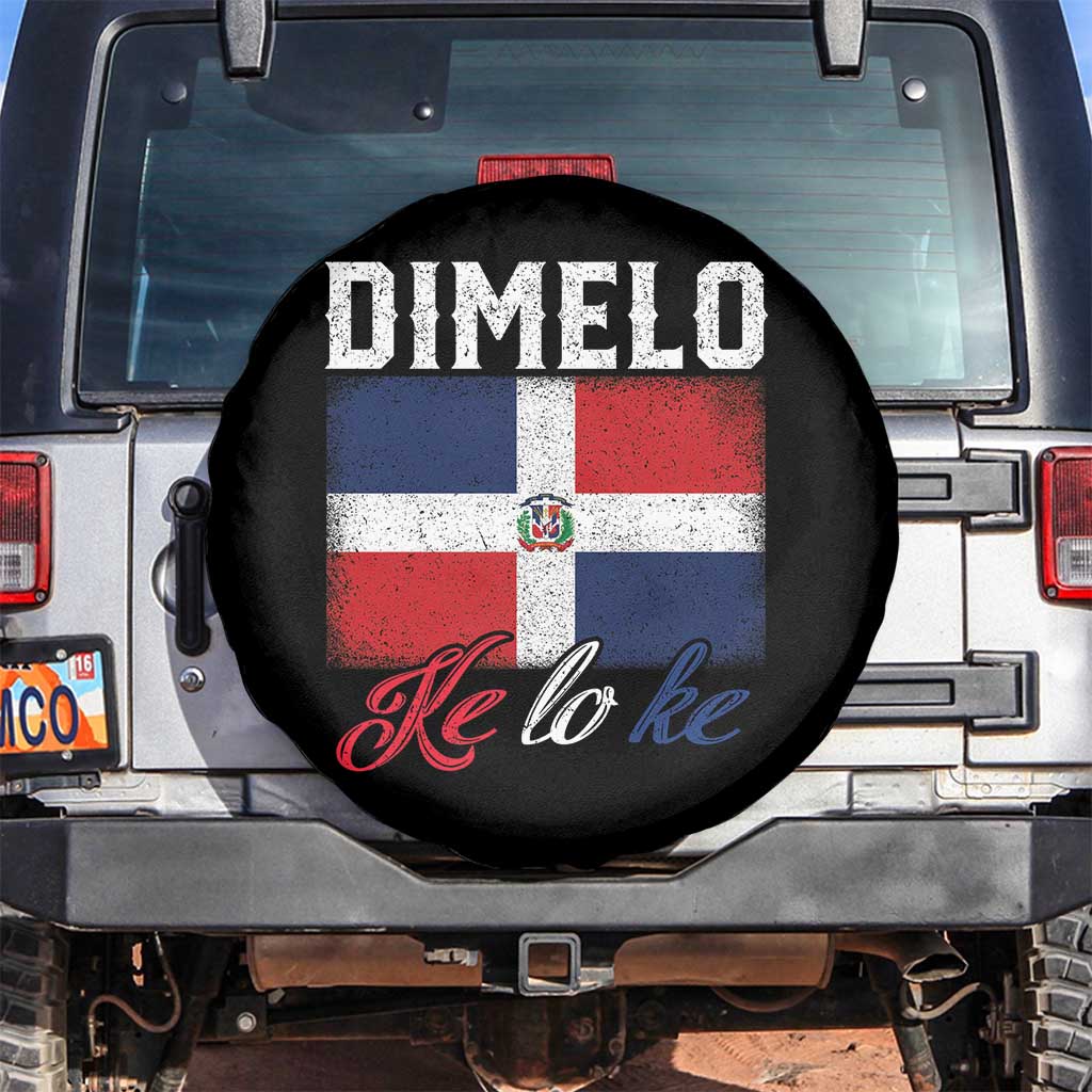 Dimelo Ke Lo Ke Dominican Republic Flag Spare Tire Cover - Wonder Print Shop