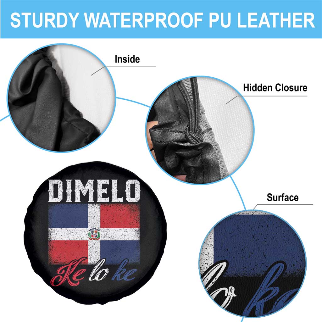 Dimelo Ke Lo Ke Dominican Republic Flag Spare Tire Cover - Wonder Print Shop