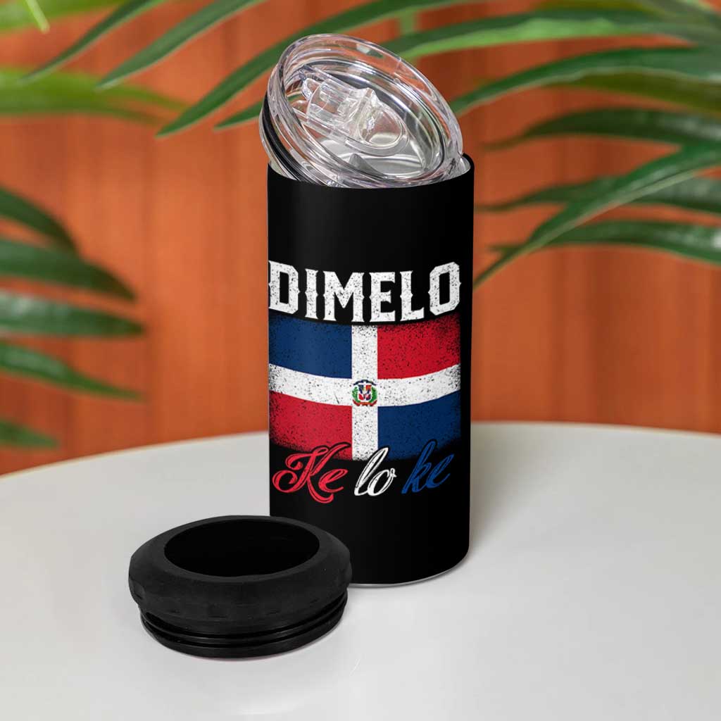 Dimelo Ke Lo Ke Dominican Republic Flag 4 in 1 Can Cooler Tumbler - Wonder Print Shop
