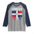 Dimelo Ke Lo Ke Dominican Republic Flag Raglan Shirt - Wonder Print Shop