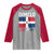 Dimelo Ke Lo Ke Dominican Republic Flag Raglan Shirt - Wonder Print Shop