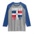 Dimelo Ke Lo Ke Dominican Republic Flag Raglan Shirt - Wonder Print Shop