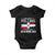 Funny I'm Not Yelling I Am Just Dominican Baby Onesie Vintage DR Flag - Wonder Print Shop
