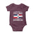 Funny I'm Not Yelling I Am Just Dominican Baby Onesie Vintage DR Flag - Wonder Print Shop