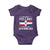 Funny I'm Not Yelling I Am Just Dominican Baby Onesie Vintage DR Flag - Wonder Print Shop
