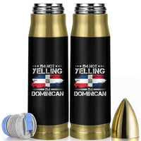 Funny I'm Not Yelling I Am Just Dominican Bullet Tumbler Vintage DR Flag - Wonder Print Shop