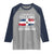Funny I'm Not Yelling I Am Just Dominican Raglan Shirt Vintage DR Flag - Wonder Print Shop