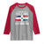 Funny I'm Not Yelling I Am Just Dominican Raglan Shirt Vintage DR Flag - Wonder Print Shop