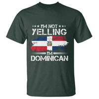 Funny I'm Not Yelling I Am Just Dominican T Shirt Vintage DR Flag - Wonder Print Shop