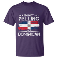 Funny I'm Not Yelling I Am Just Dominican T Shirt Vintage DR Flag - Wonder Print Shop