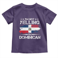Funny I'm Not Yelling I Am Just Dominican Toddler T Shirt Vintage DR Flag - Wonder Print Shop