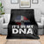 It's in My DNA Dominican Flag Throw Blanket - Wonder Print Shop