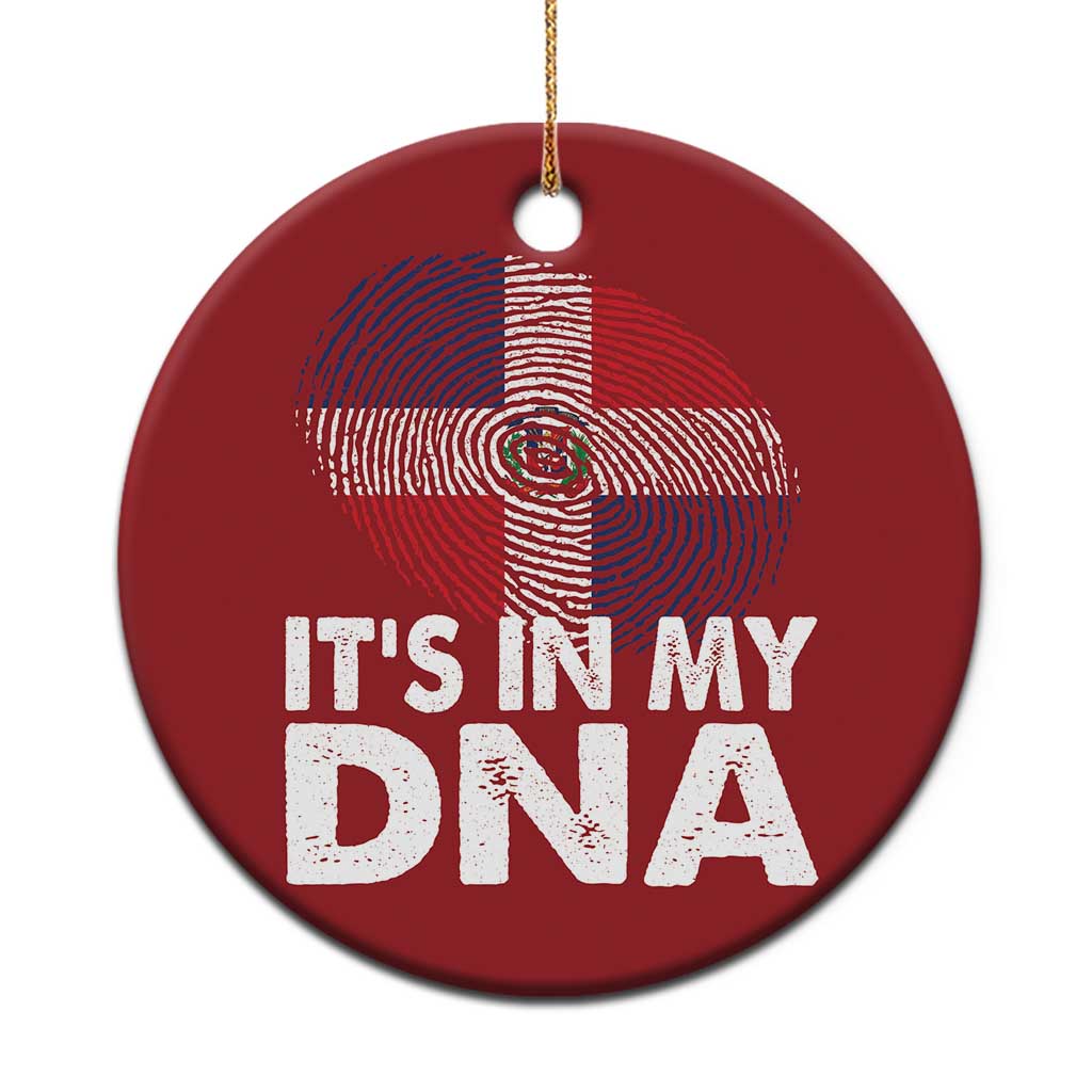 It's in My DNA Dominican Flag Christmas Ornament - Wonder Print Shop