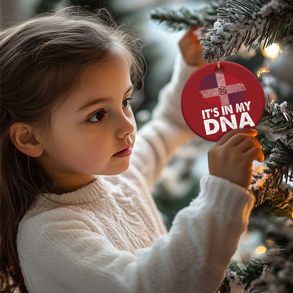 It's in My DNA Dominican Flag Christmas Ornament - Wonder Print Shop