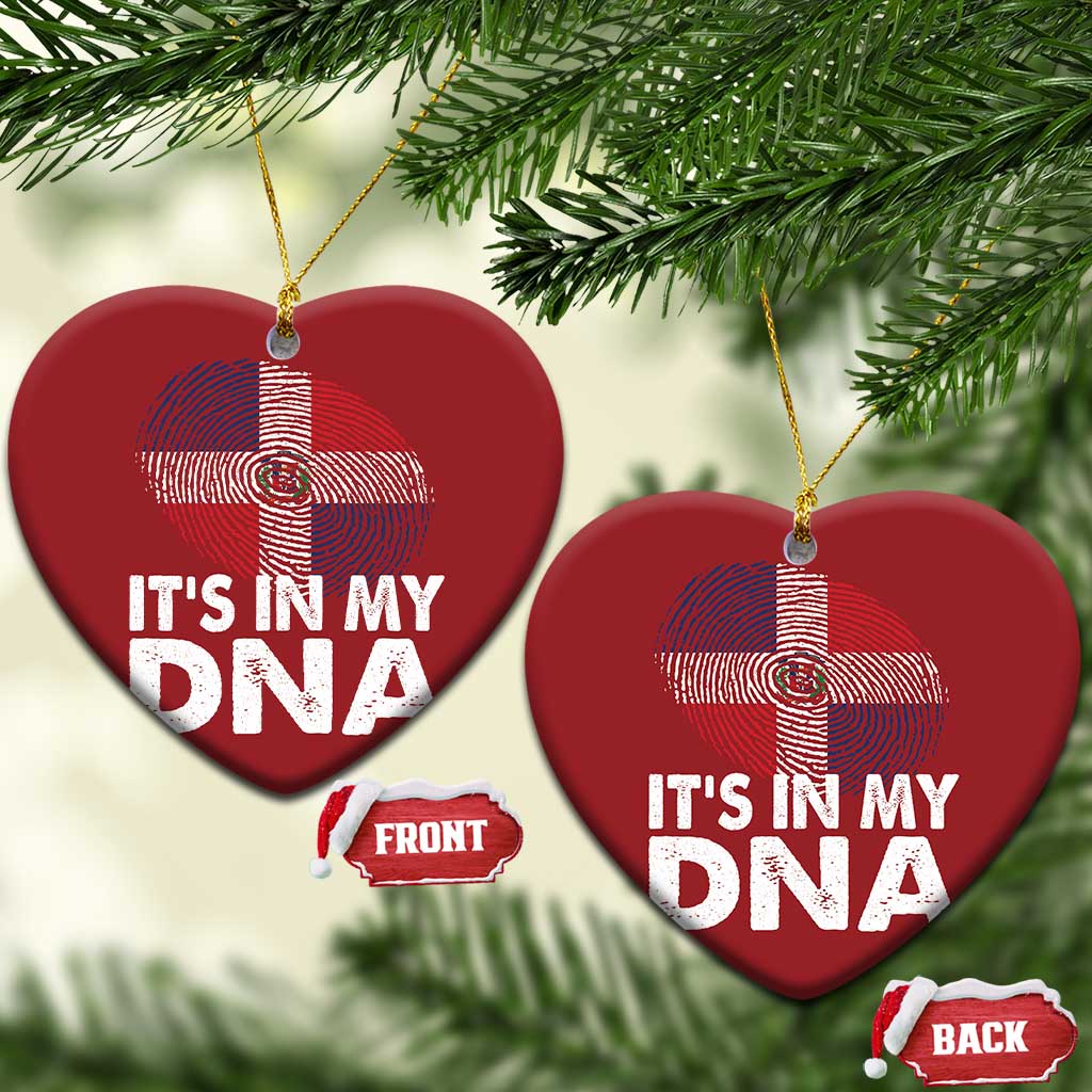 It's in My DNA Dominican Flag Christmas Ornament - Wonder Print Shop