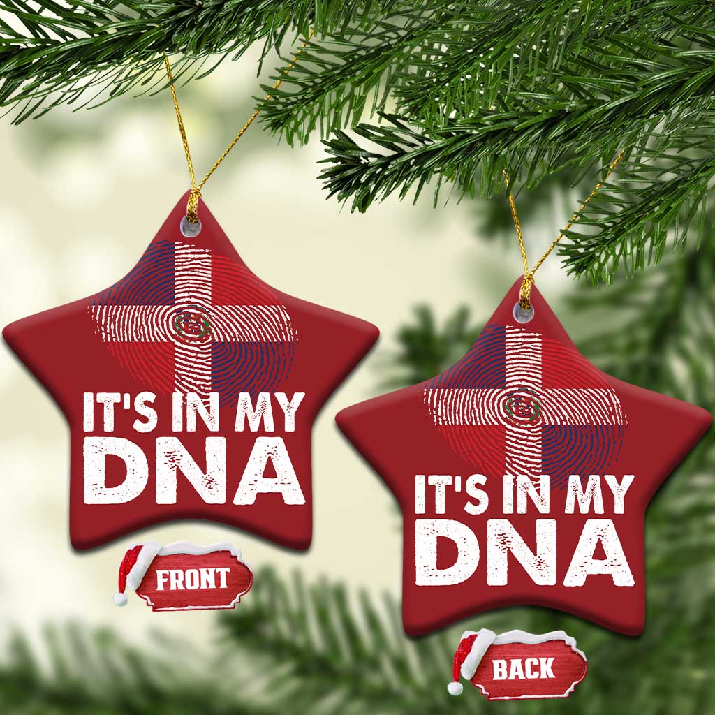 It's in My DNA Dominican Flag Christmas Ornament - Wonder Print Shop
