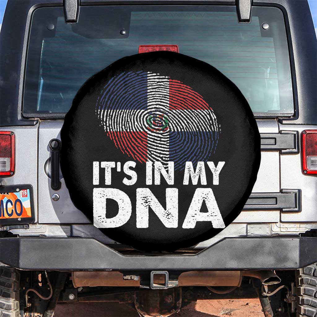 It's in My DNA Dominican Flag Spare Tire Cover - Wonder Print Shop