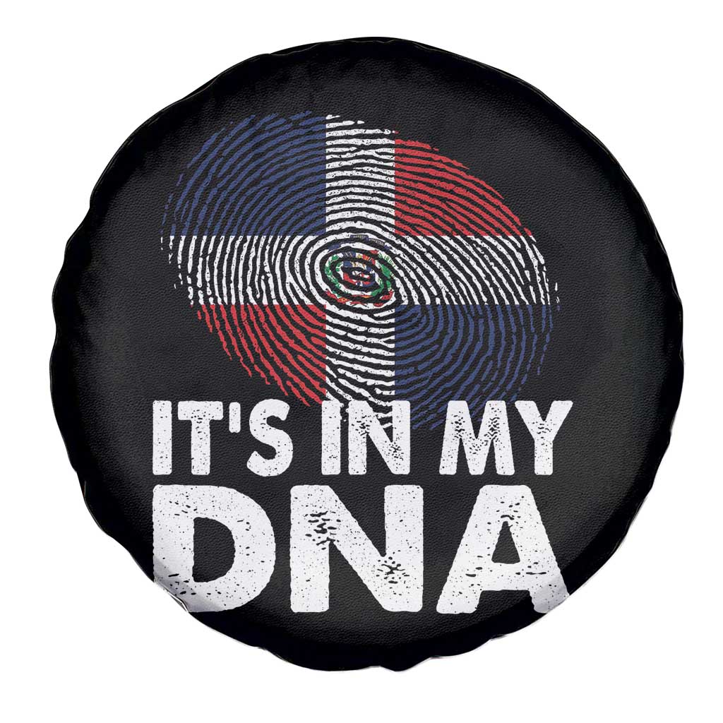 It's in My DNA Dominican Flag Spare Tire Cover - Wonder Print Shop