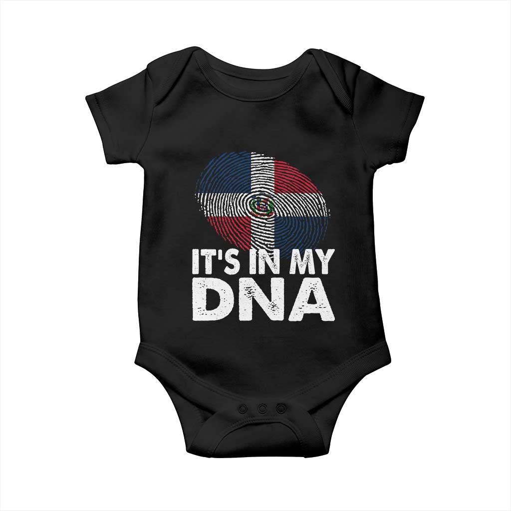 It's in My DNA Dominican Flag Baby Onesie - Wonder Print Shop