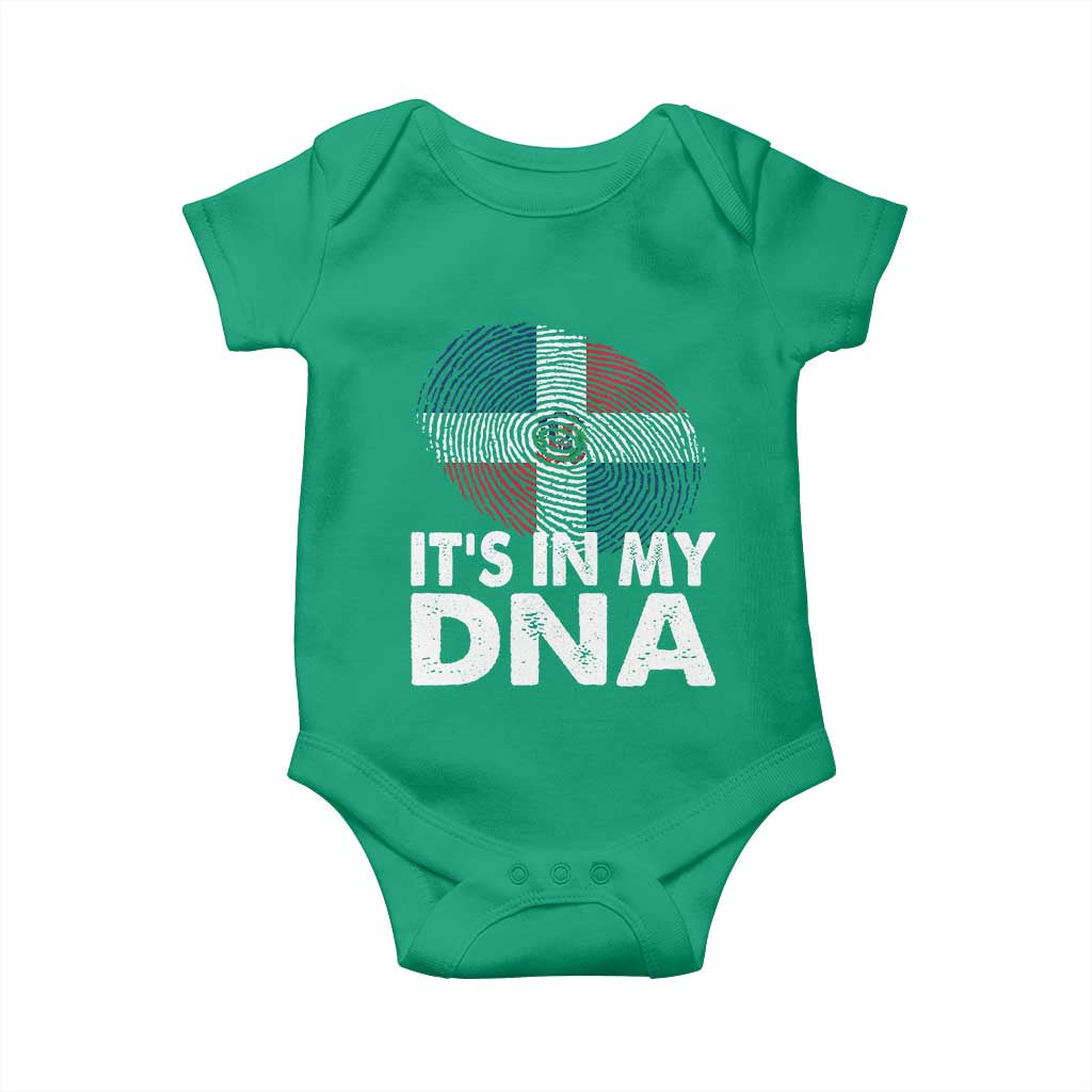 It's in My DNA Dominican Flag Baby Onesie - Wonder Print Shop