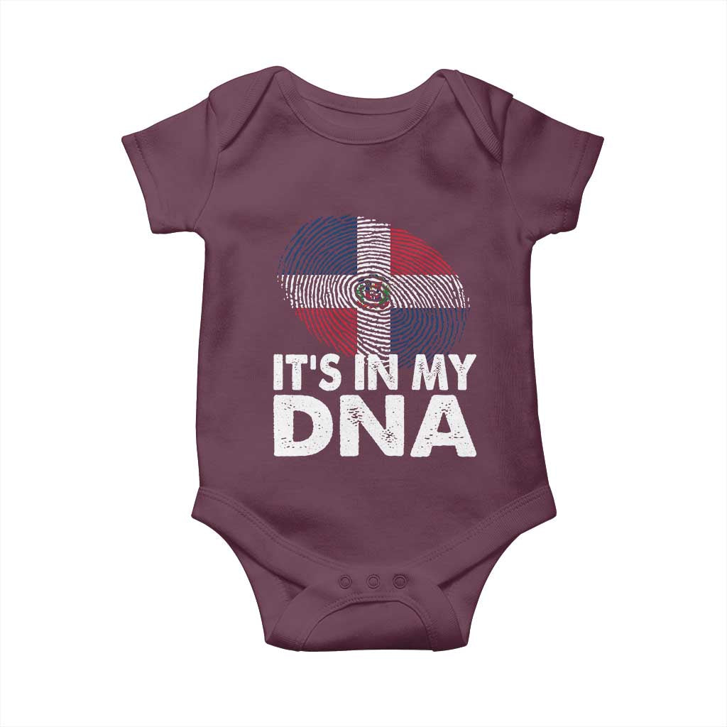It's in My DNA Dominican Flag Baby Onesie - Wonder Print Shop