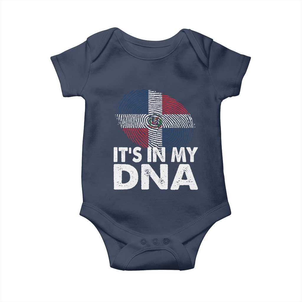 It's in My DNA Dominican Flag Baby Onesie - Wonder Print Shop