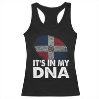 It's in My DNA Dominican Flag Racerback Tank Top - Wonder Print Shop