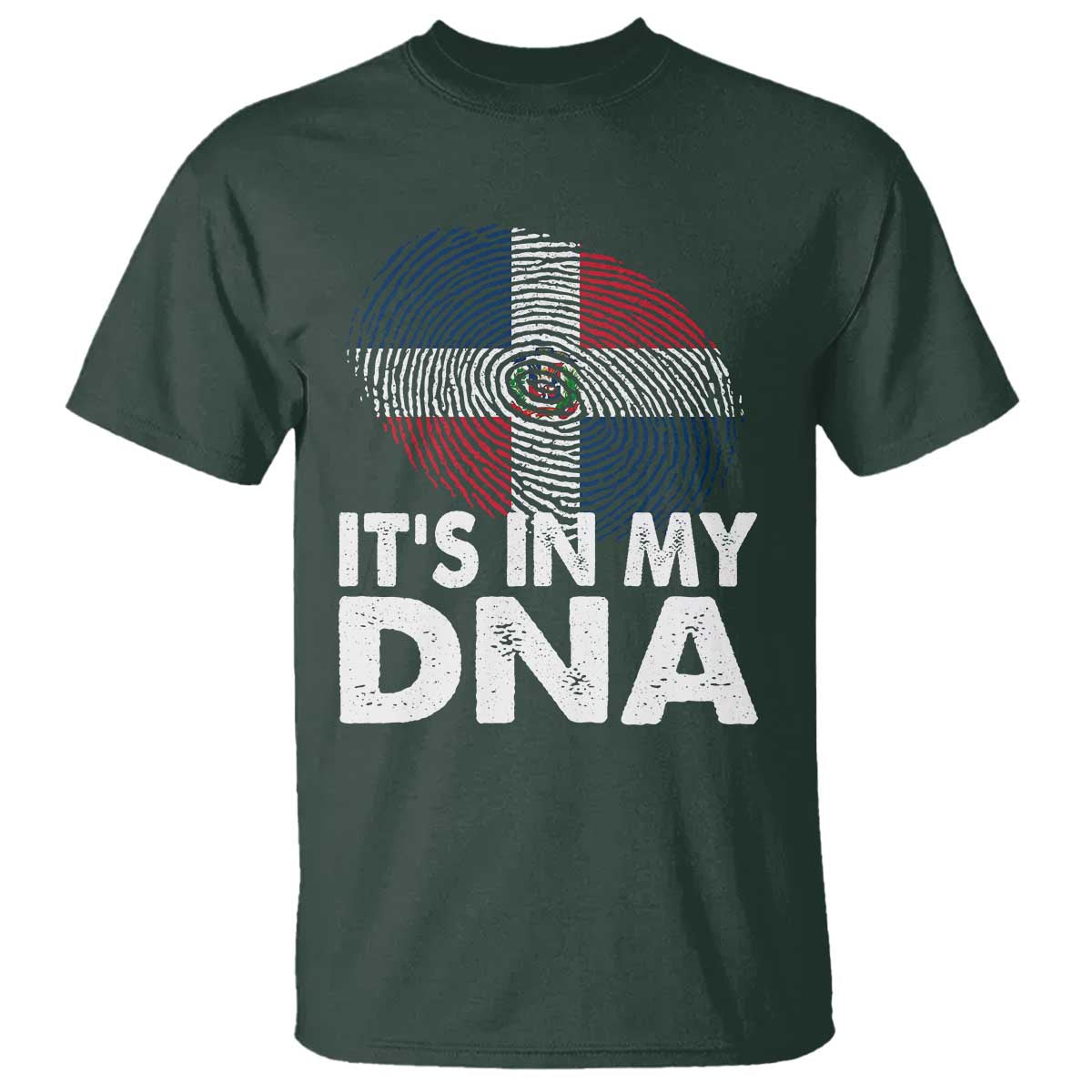 It's in My DNA Dominican Flag T Shirt - Wonder Print Shop