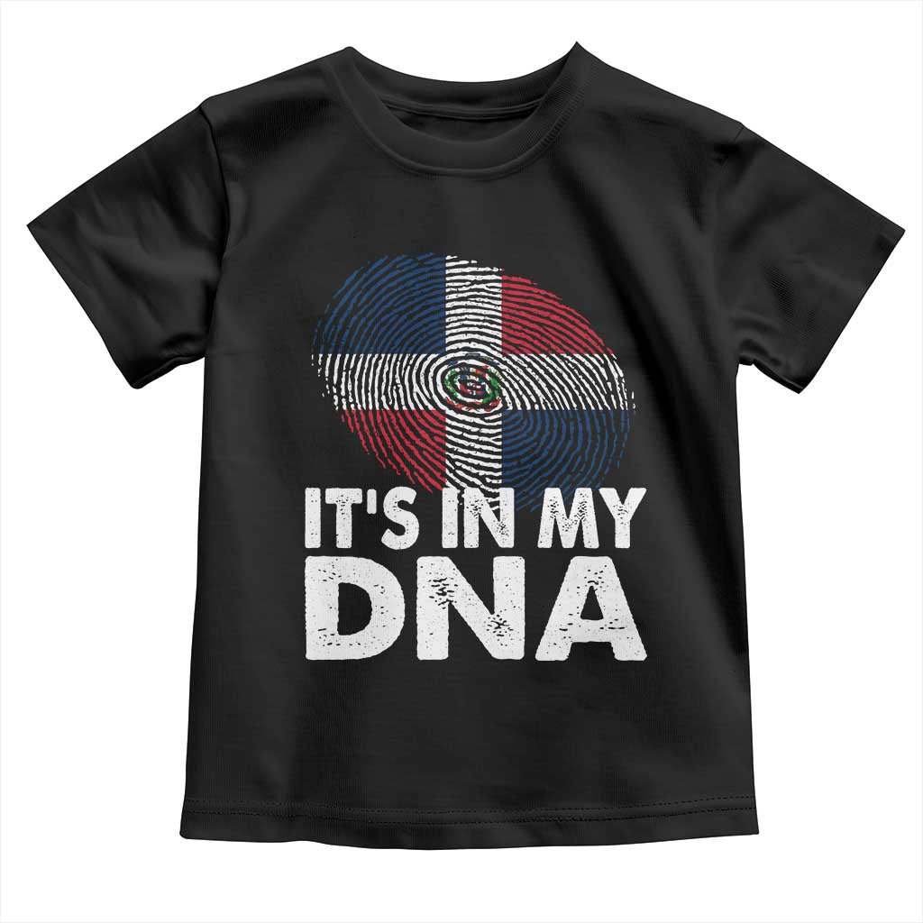 It's in My DNA Dominican Flag Toddler T Shirt - Wonder Print Shop