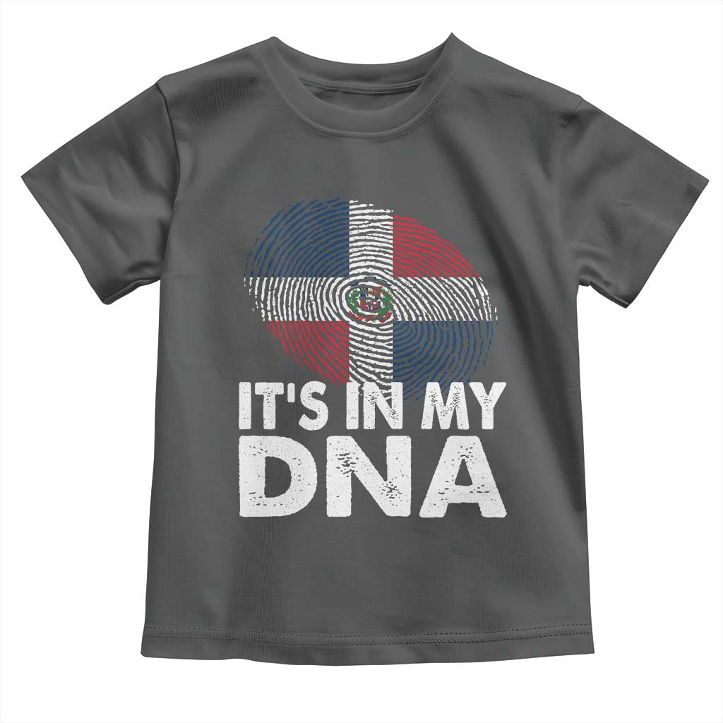 It's in My DNA Dominican Flag Toddler T Shirt - Wonder Print Shop