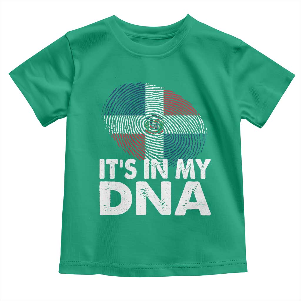 It's in My DNA Dominican Flag Toddler T Shirt - Wonder Print Shop