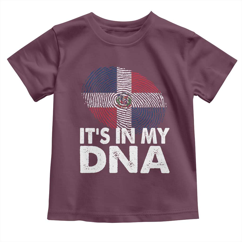 It's in My DNA Dominican Flag Toddler T Shirt - Wonder Print Shop