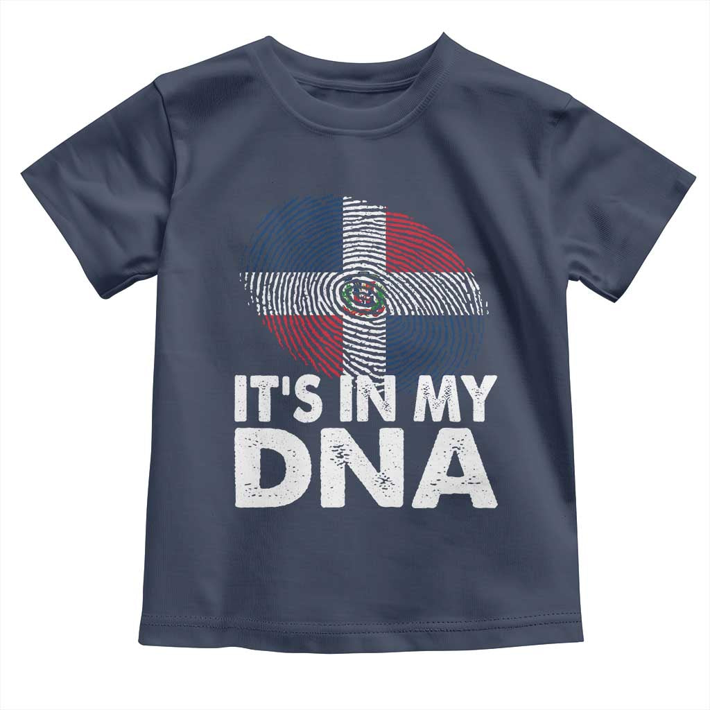 It's in My DNA Dominican Flag Toddler T Shirt - Wonder Print Shop