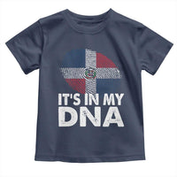 It's in My DNA Dominican Flag Toddler T Shirt - Wonder Print Shop