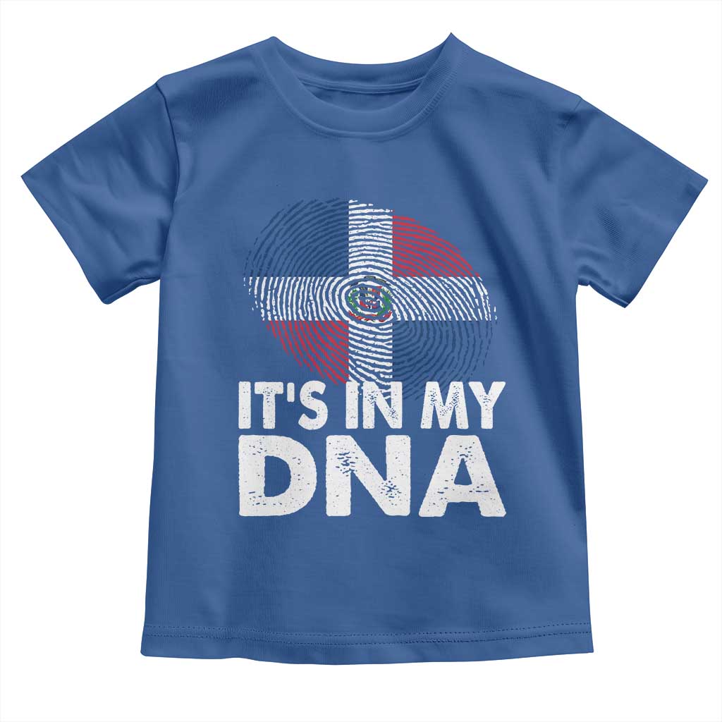 It's in My DNA Dominican Flag Toddler T Shirt - Wonder Print Shop