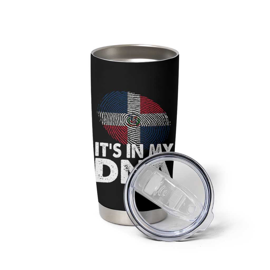 It's in My DNA Dominican Flag Tumbler Cup - Wonder Print Shop