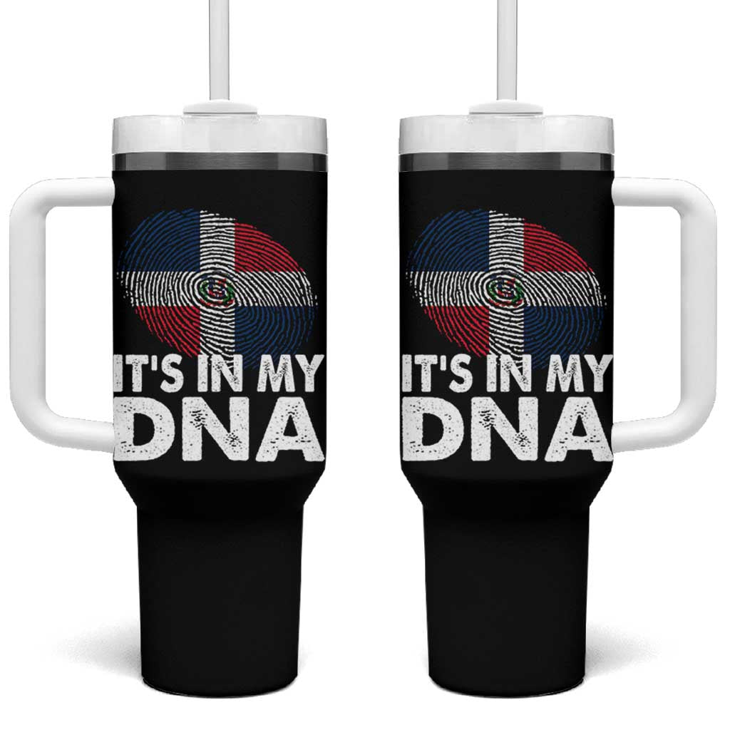 It's in My DNA Dominican Flag Tumbler With Handle - Wonder Print Shop