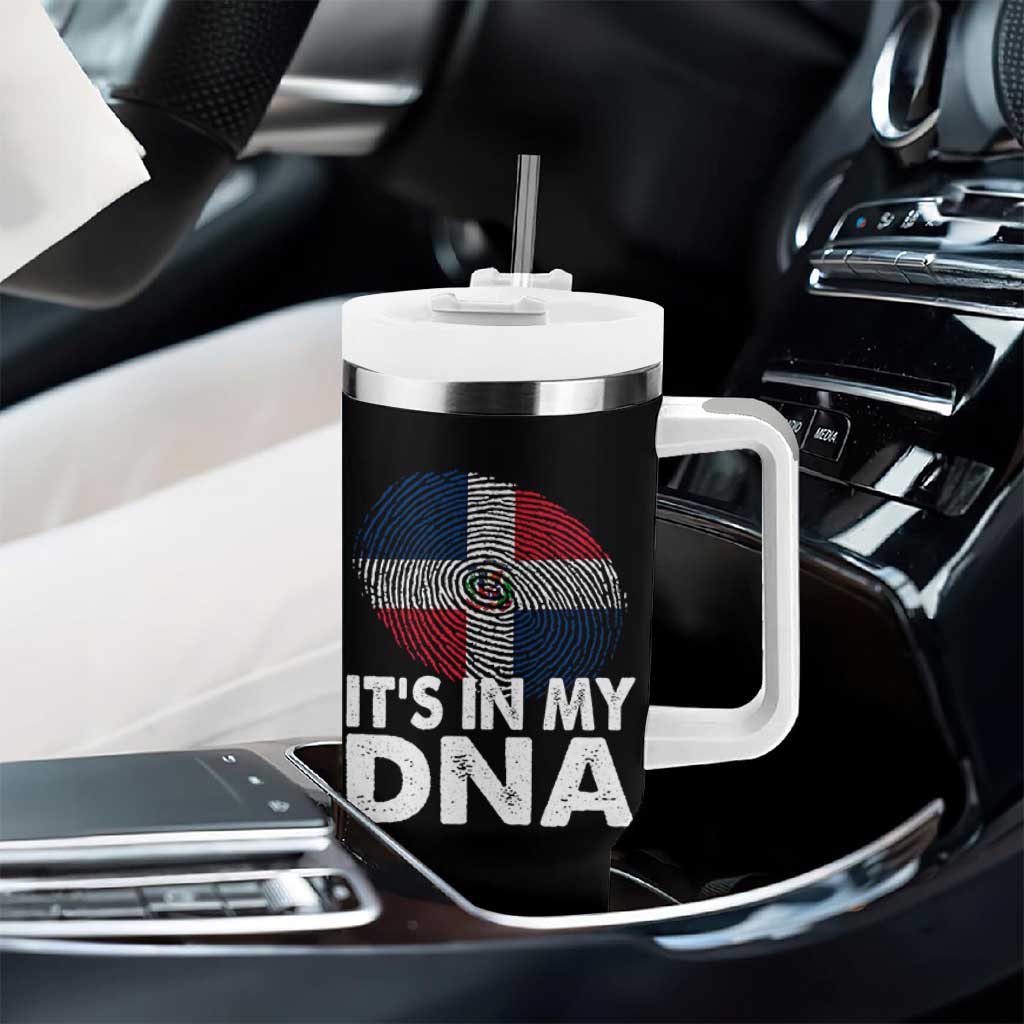 It's in My DNA Dominican Flag Tumbler With Handle - Wonder Print Shop