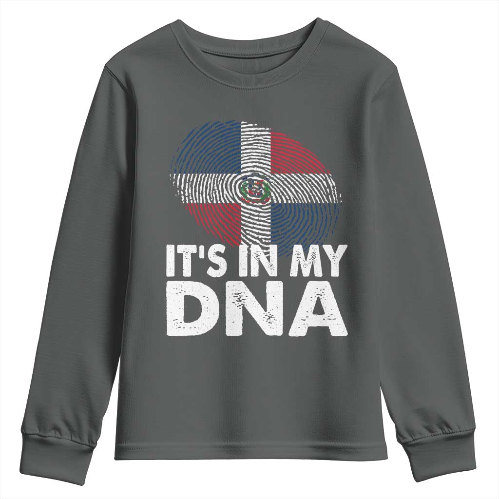 It's in My DNA Dominican Flag Youth Sweatshirt - Wonder Print Shop