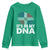 It's in My DNA Dominican Flag Youth Sweatshirt - Wonder Print Shop