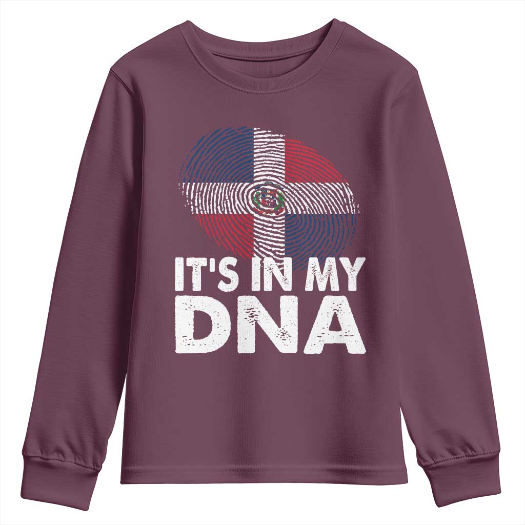 It's in My DNA Dominican Flag Youth Sweatshirt - Wonder Print Shop