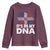 It's in My DNA Dominican Flag Youth Sweatshirt - Wonder Print Shop