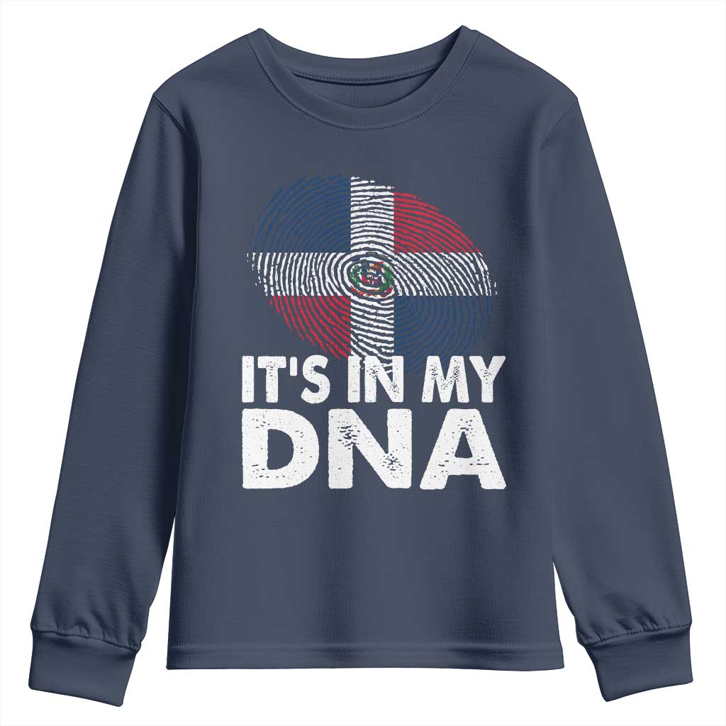 It's in My DNA Dominican Flag Youth Sweatshirt - Wonder Print Shop