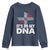 It's in My DNA Dominican Flag Youth Sweatshirt - Wonder Print Shop