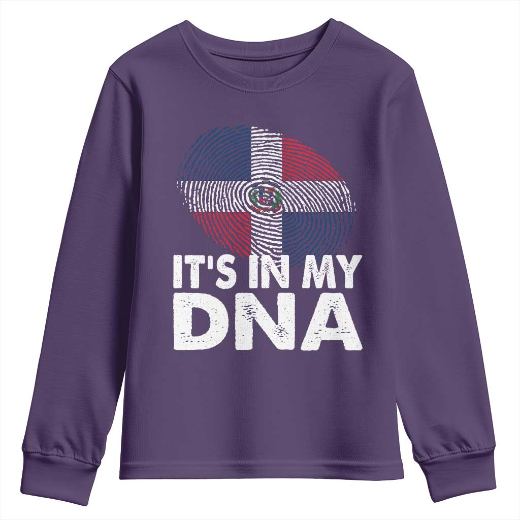 It's in My DNA Dominican Flag Youth Sweatshirt - Wonder Print Shop