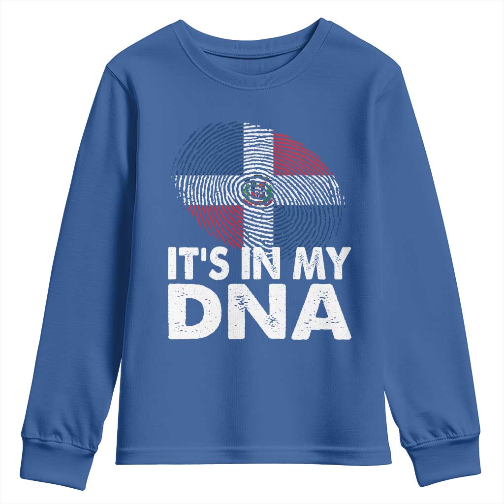 It's in My DNA Dominican Flag Youth Sweatshirt - Wonder Print Shop