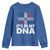 It's in My DNA Dominican Flag Youth Sweatshirt - Wonder Print Shop