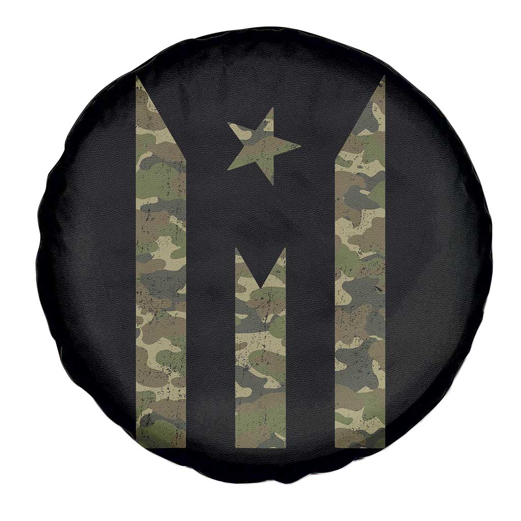 Camo Puerto Rico Flag Spare Tire Cover Hispanic Heritage Month Boricua Rican - Wonder Print Shop