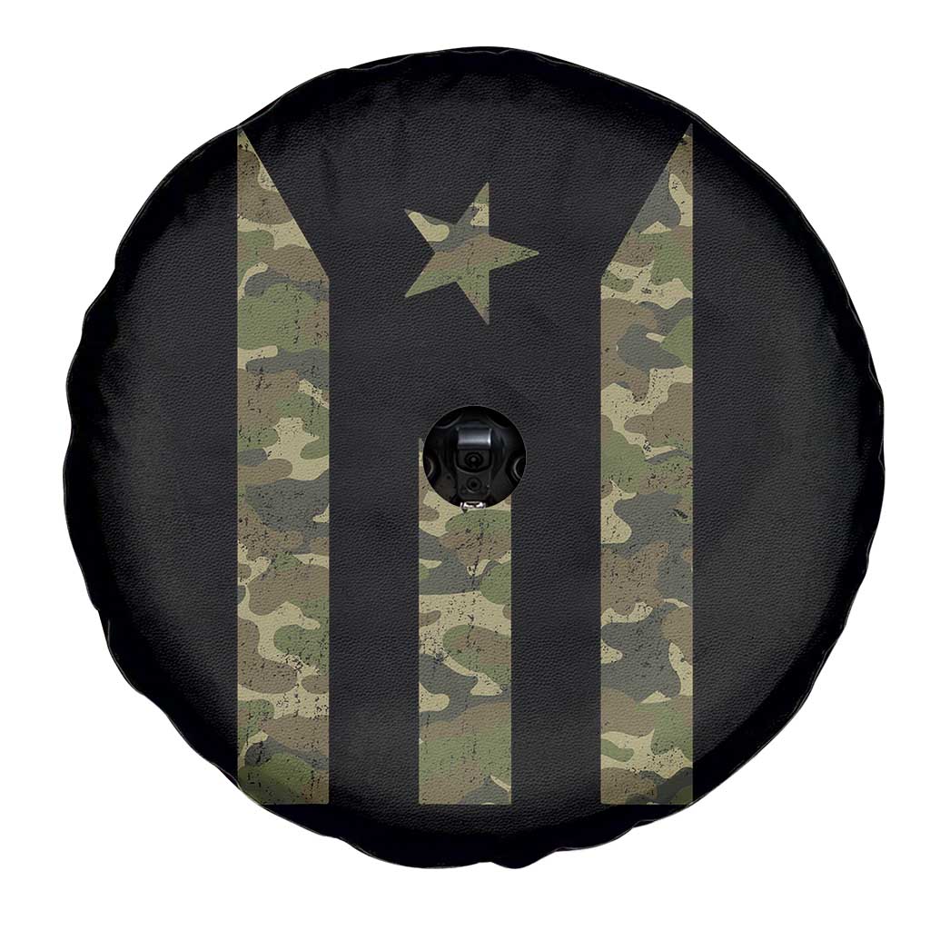 Camo Puerto Rico Flag Spare Tire Cover Hispanic Heritage Month Boricua Rican - Wonder Print Shop