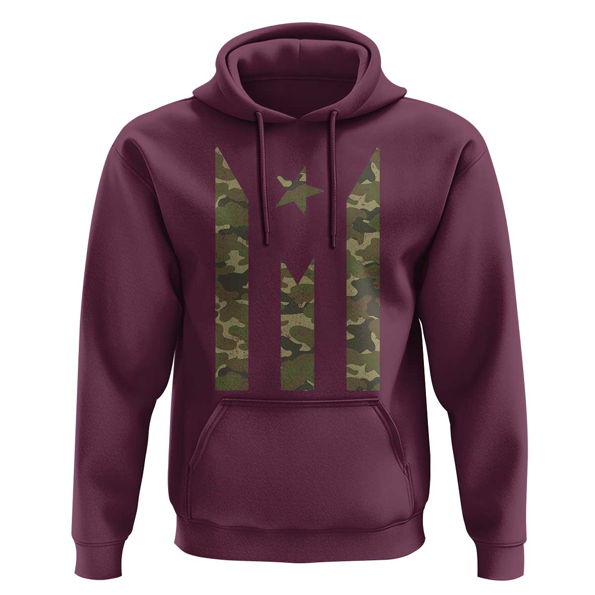 Camo Puerto Rico Flag Hoodie Hispanic Heritage Month Boricua Rican - Wonder Print Shop